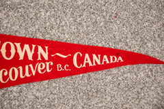 Gastown Vancouver BC Canada Felt Flag // ONH Item 3072 Image 2