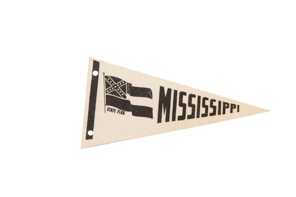 Mississippi State Felt Flag // ONH Item 3080