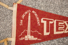 Texas San Jacinto Monument Felt Flag // ONH Item 3085 Image 1