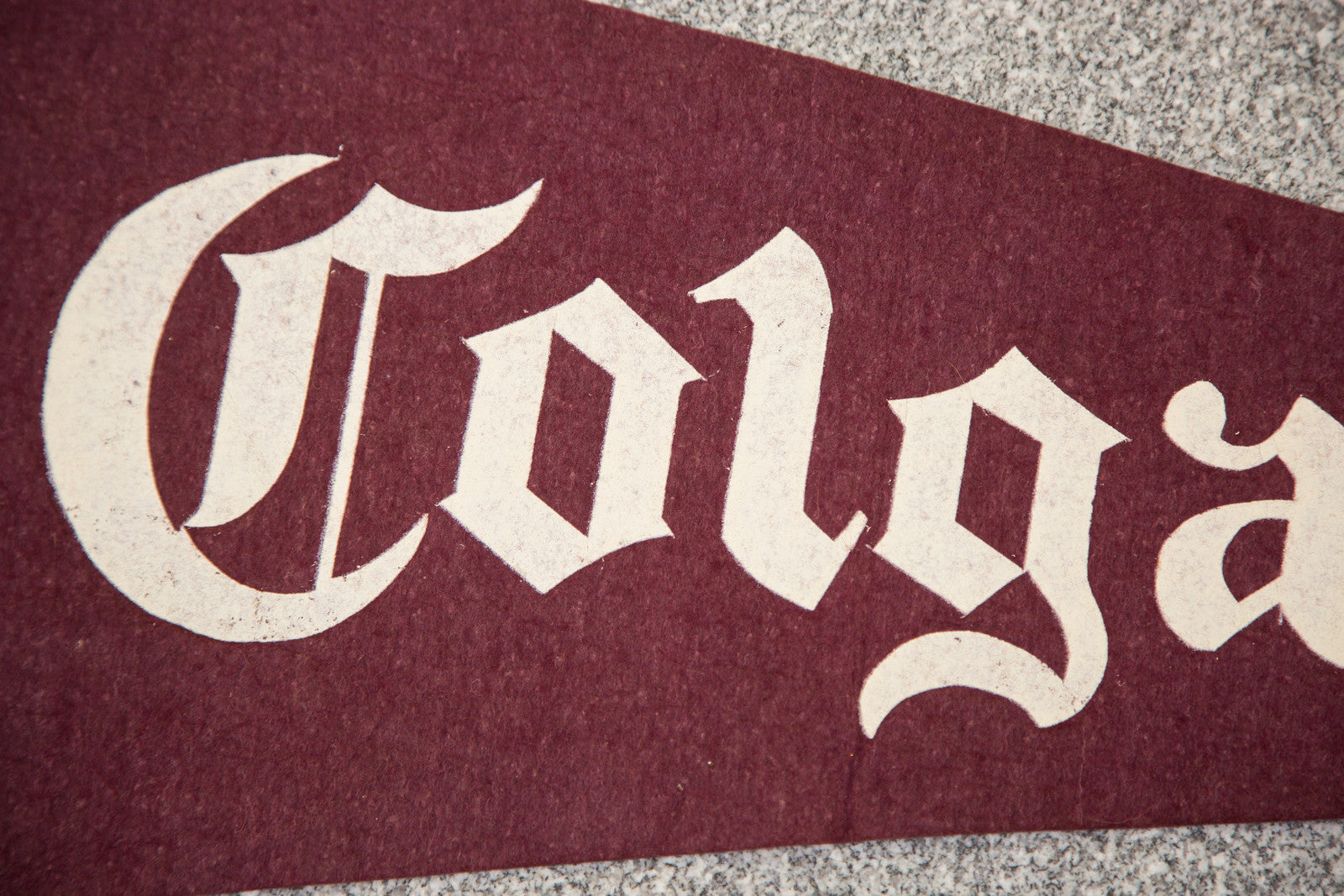 Colgate University Felt Flag // ONH Item 3107 Image 1