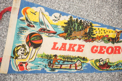 Lake George NY Felt Flag // ONH Item 3108 Image 1