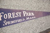 Vintage felt flag banner with 
