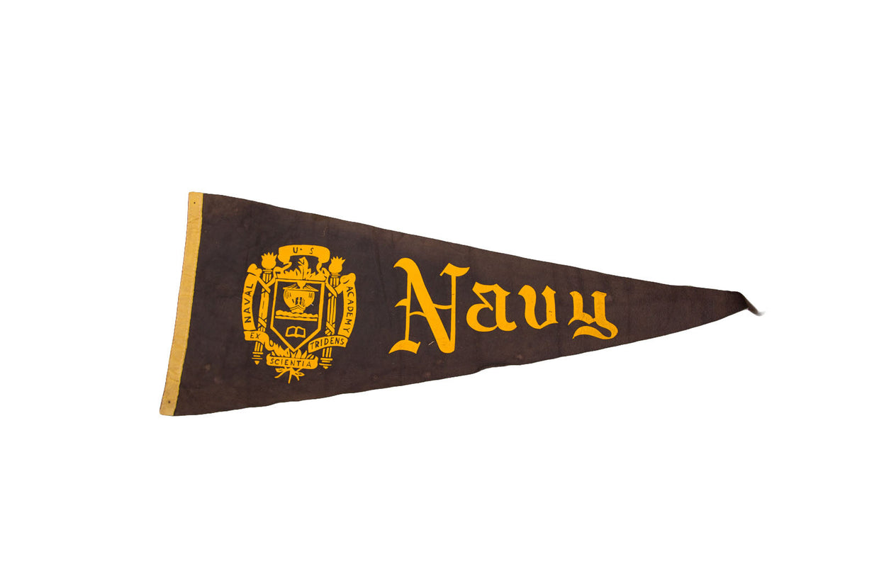 US Navy Naval Academy Felt Flag // ONH Item 3112