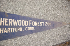 Sherwood Forest Zoo Felt Flag // ONH Item 3113 Image 2
