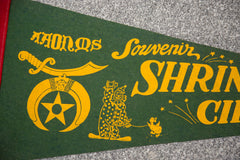 Shrine Circus Souvenir Felt Flag // ONH Item 3116 Image 1