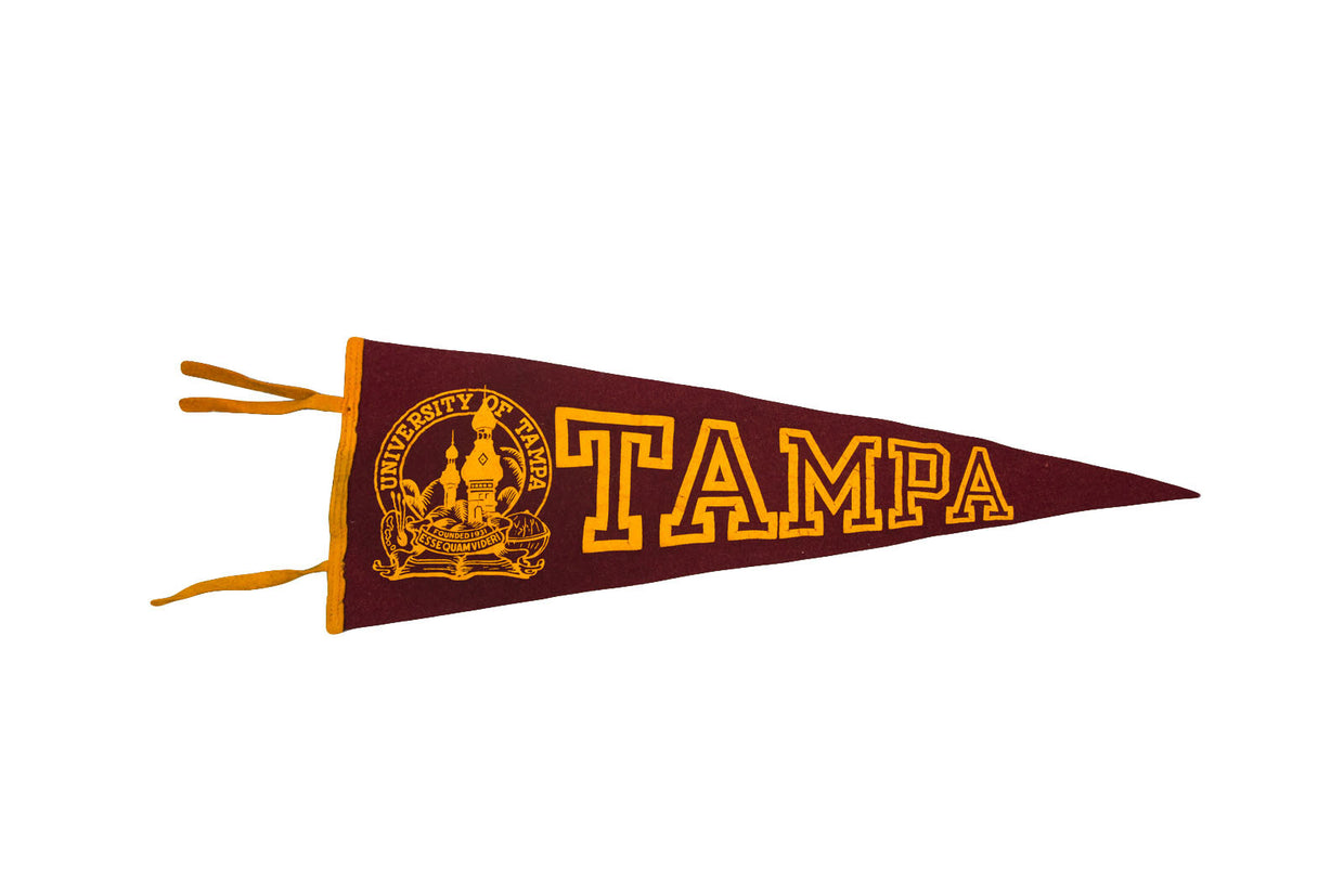 University of Tampa Felt Flag // ONH Item 3119