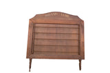 Vintage Kiwanis International display, carved brown wood, hand-painted 