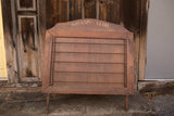 Hand-painted gold 'Kiwanis Club' lettering on vintage wooden display top.