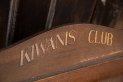 Vintage Kiwanis Wooden Display // ONH Item 3125 Image 5