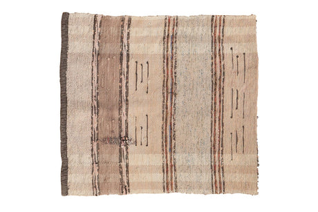 Vintage Scandanavian Rag Square Rug Mat