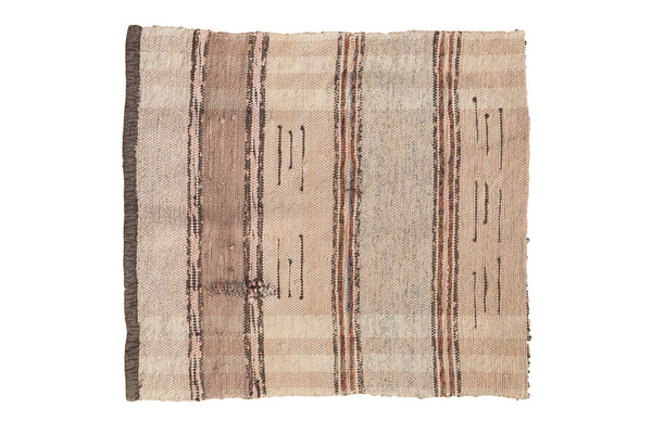 Vintage Scandanavian Rag Square Rug Mat