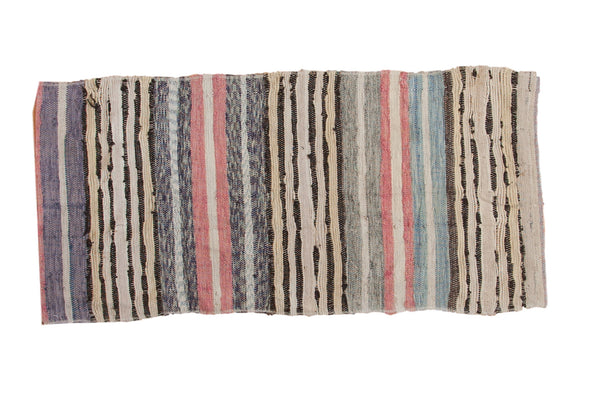 Vintage Scandanavian Rag Rug Runner