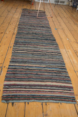  Vintage Scandanavian Rag Rug Runner / Item 3147 image 4