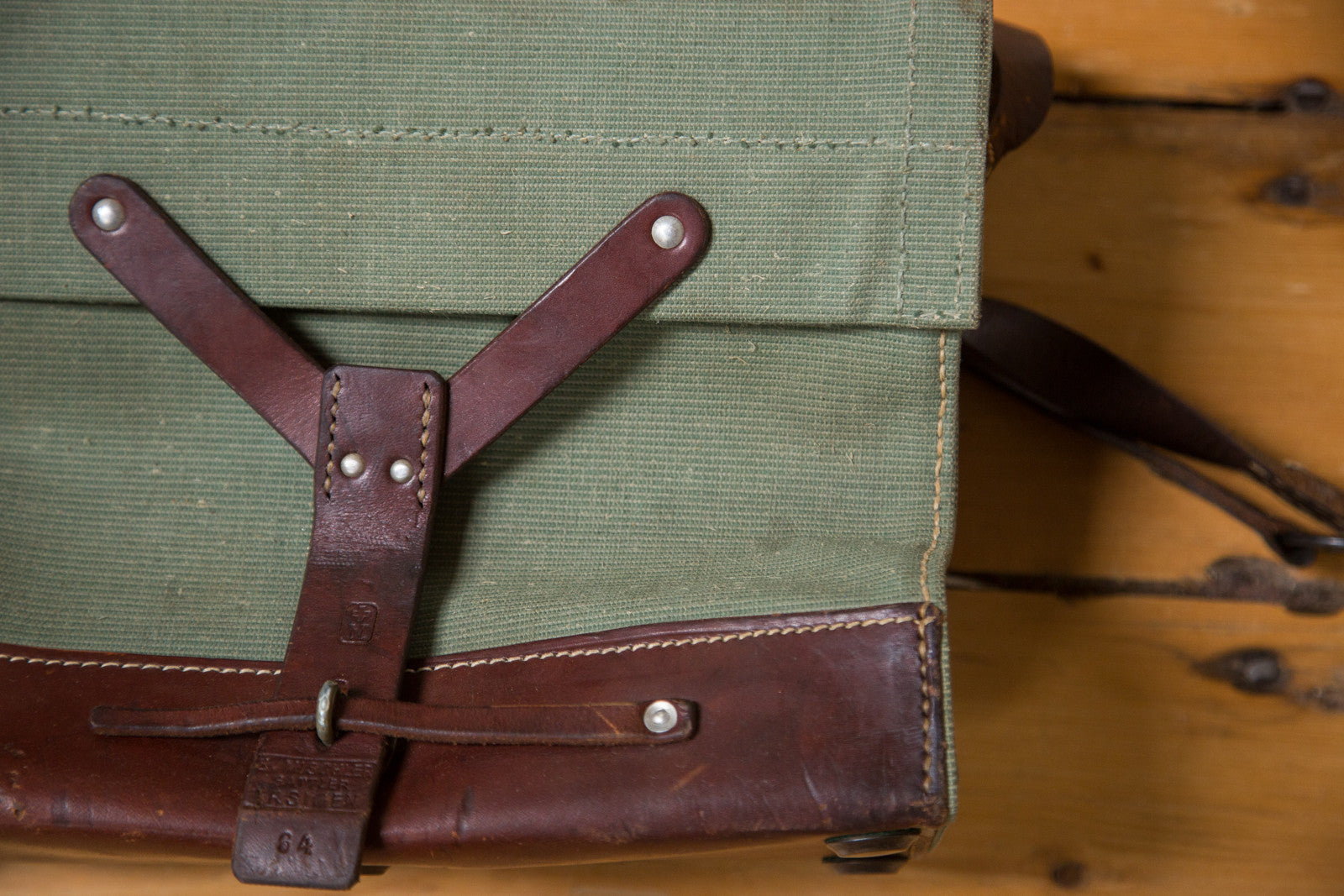 Vintage 1960s Swiss Army Crossbody Bag // ONH Item 3153 Image 1