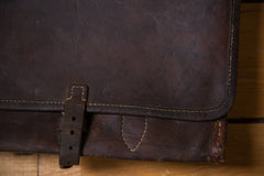 Vintage Leather Messenger Bag // ONH Item 3156 Image 4