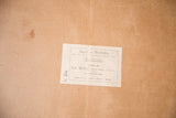 Brown reverse of vintage chart, white label with German 'Elefant' text.
