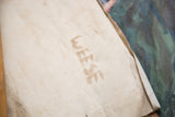 Reverse of the nude portrait's unwrapped canvas, signed Weese with subtle age marks.
