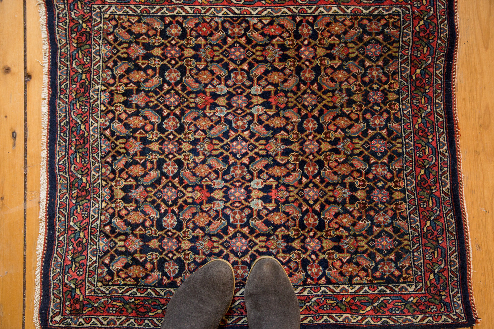 2.5x2.5 Vintage Bijar Square Rug // ONH Item 3176 Image 1