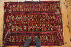 Vintage Turkmen Square Rug