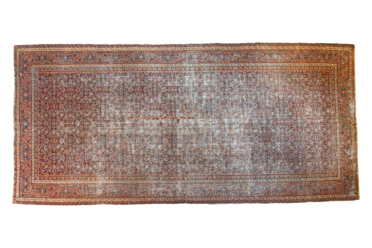 Antique Distressed Doroksh Gallery Rug Runner