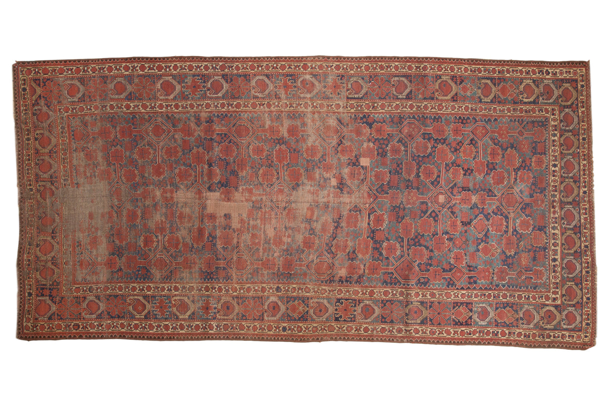 6.5x13 Antique Distressed Beshir Gallery Rug Runner // ONH Item 3209