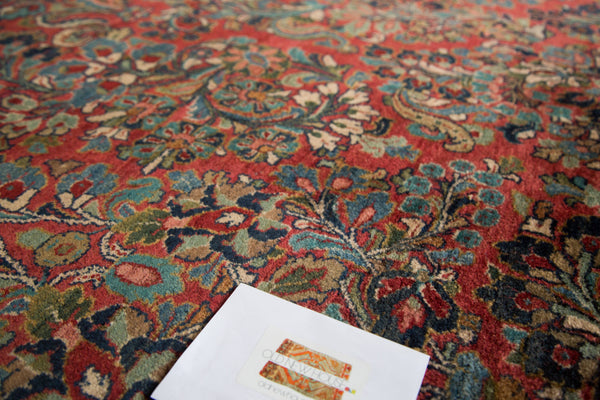 Vintage Sarouk Fragment Rug Runner