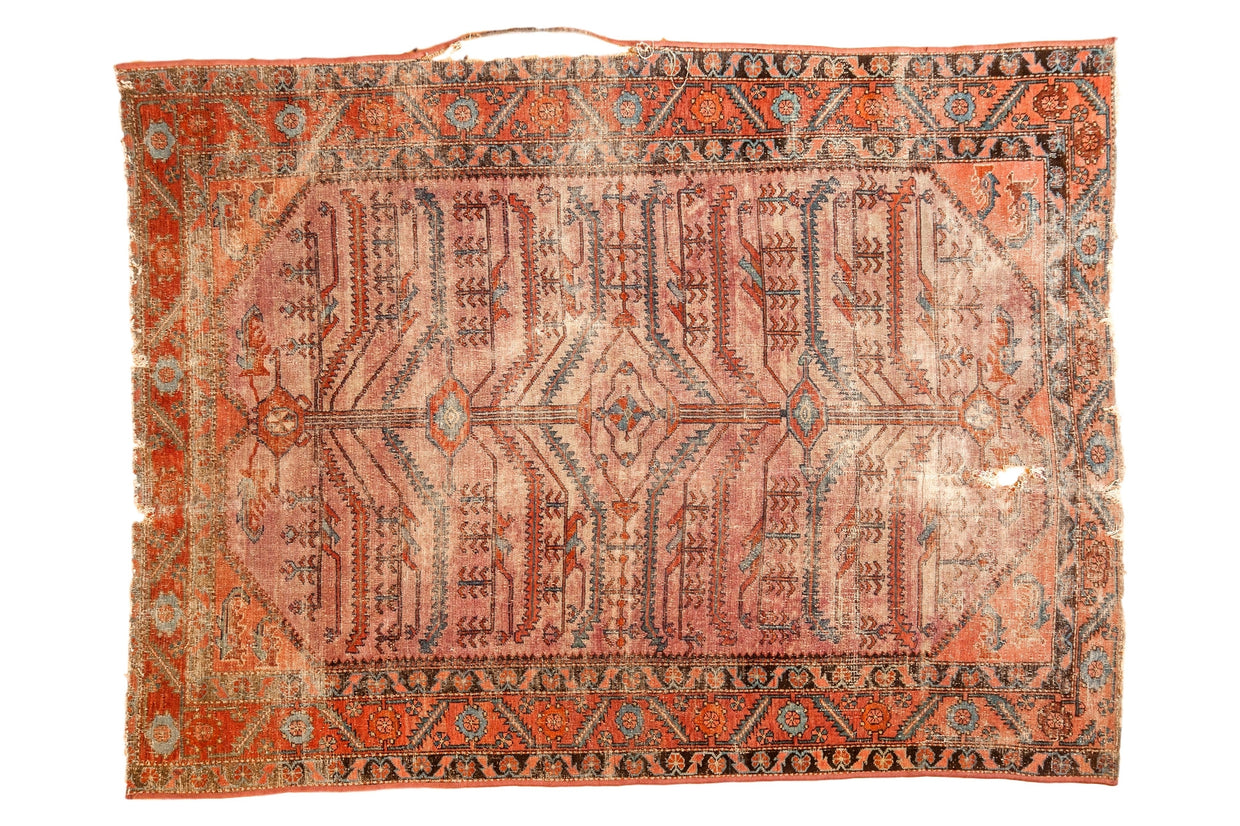 Antique Distressed Lilihan Square Rug