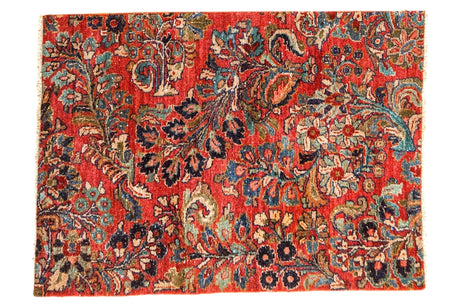Vintage Sarouk Fragment Rug
