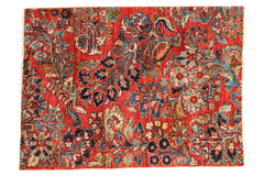 Vintage Sarouk Fragment Rug