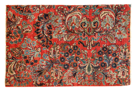 Vintage Sarouk Fragment Rug