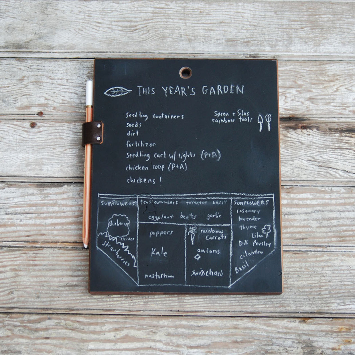 Reclaimed Handheld Chalkboard Pad - Old New House