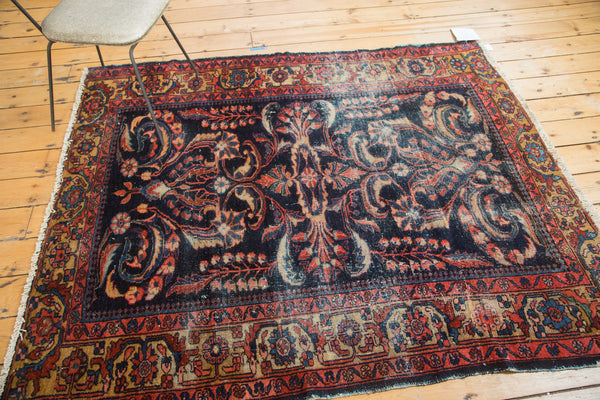 Vintage Persian Lilihan Square Rug