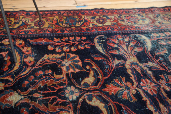 Vintage Persian Lilihan Square Rug
