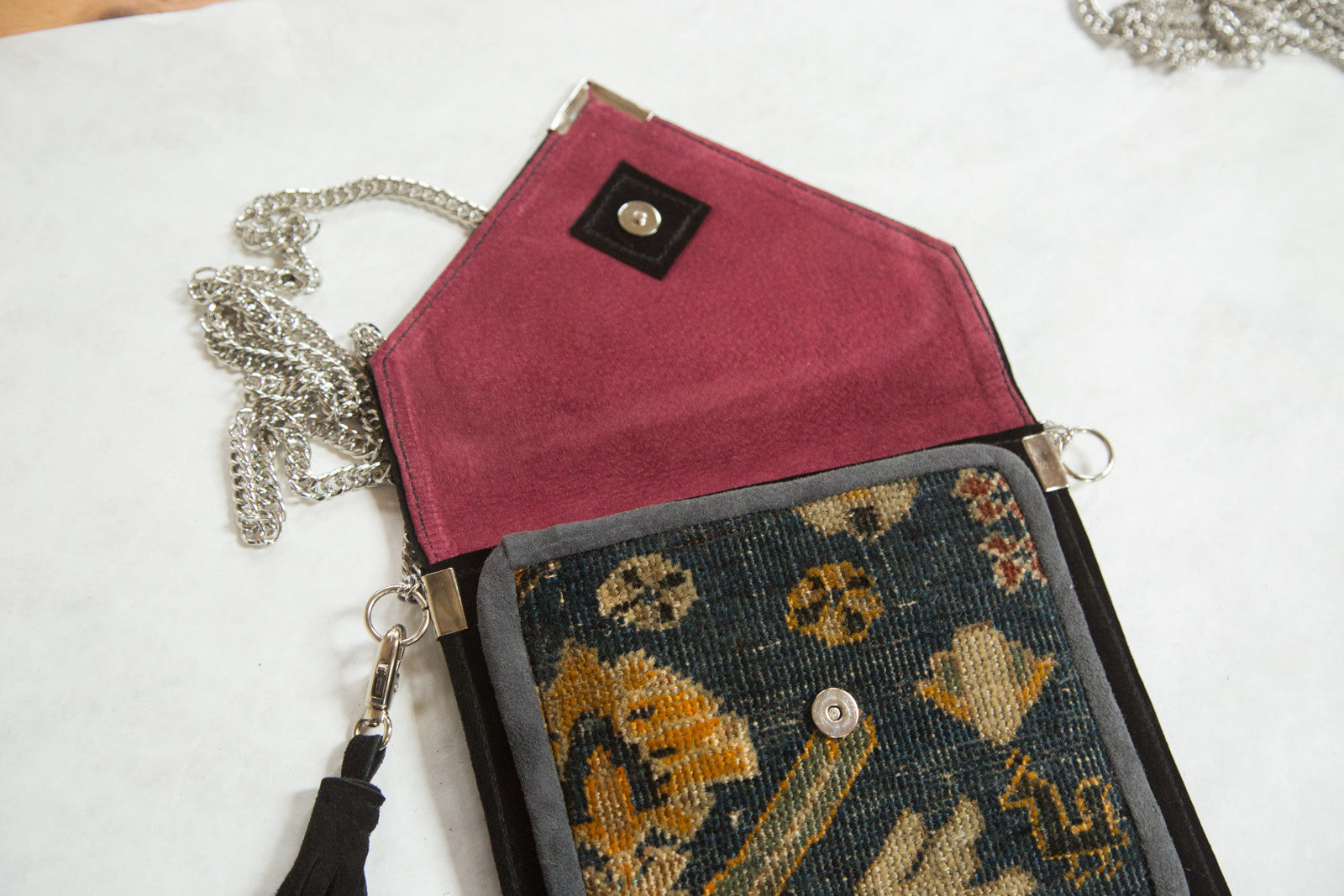 Antique Turkish Rug Fragment Bag // ONH Item 3266 Image 1