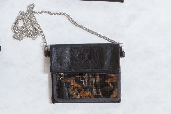 Antique Turkish Rug Fragment Bag // ONH Item 3273