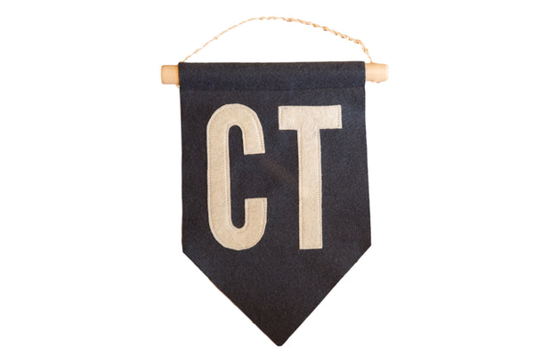 CT Felt Flag Navy // ONH Item 3277