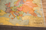 Vintage Cram's Europe map title block, southern regions, and discoloration along lower edge.