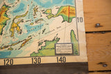 Cram's map detail: Australia, 'Markable-Washable Surface' label, discolored right edge.