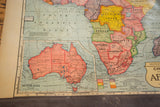 Detailed view of Southern Africa on vintage Cram's map, showing colonial territories.