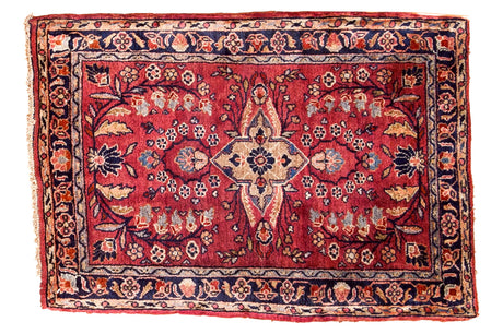 2x3 Vintage Sarouk Rug Mat // ONH Item 3330