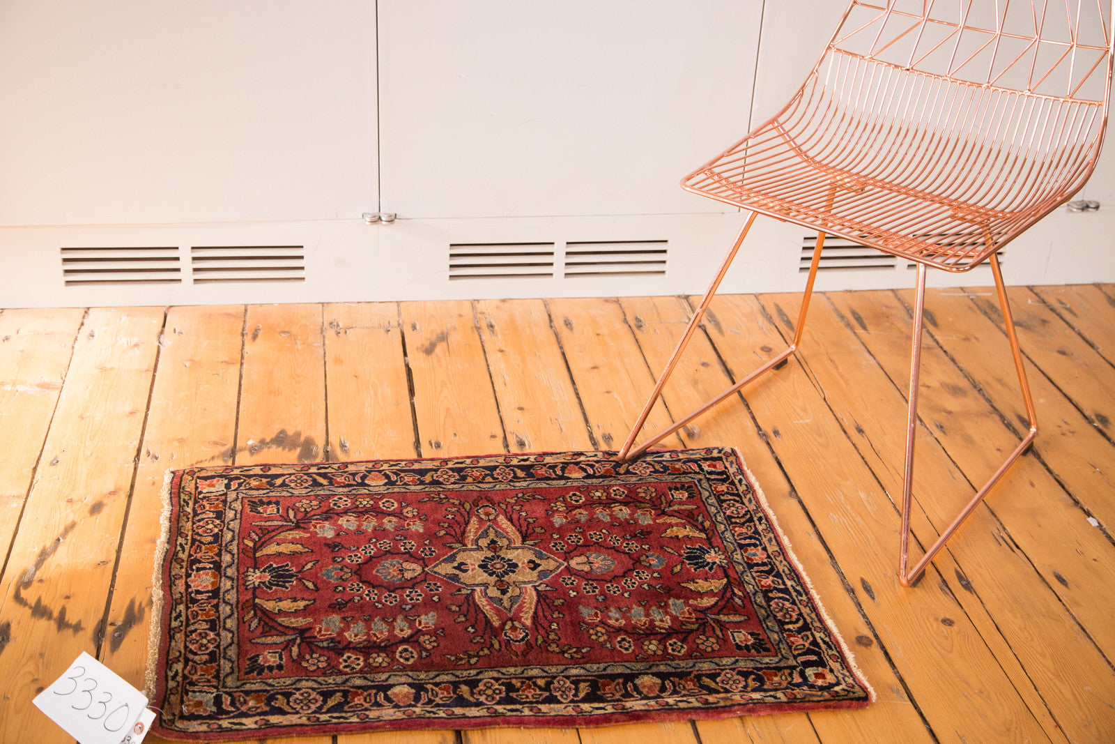 2x3 Vintage Sarouk Rug Mat // ONH Item 3330 Image 1