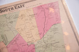 Hand-colored districts like Gayville and Doanesburg on an antique Putnam County map.