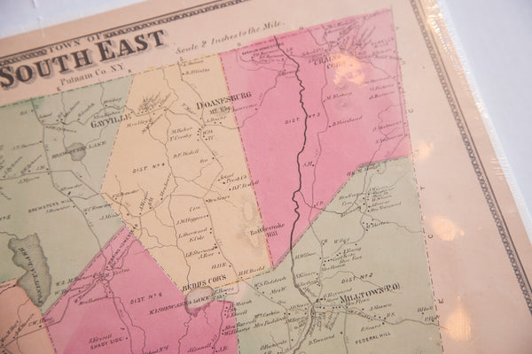 Antique map of Southeast in Putnam County New York