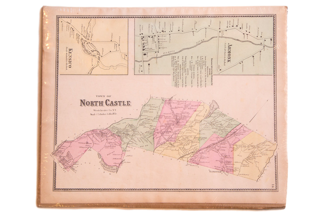 Antique map of Armonk NY and North Castle New York