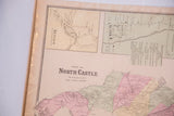 Antique Armonk and North Castle map detail, late 19th century Town of North Castle section.