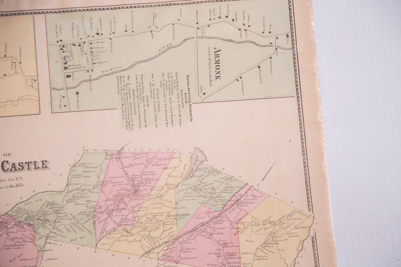 Antique Armonk and North Castle NY Map
