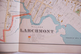 Section of antique Larchmont, NY map highlighting its title, scale, and detailed legend.