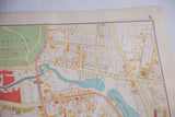 Close-up of antique Yonkers map showing Mulberry, Franklin, Croton, and Sixth Water.