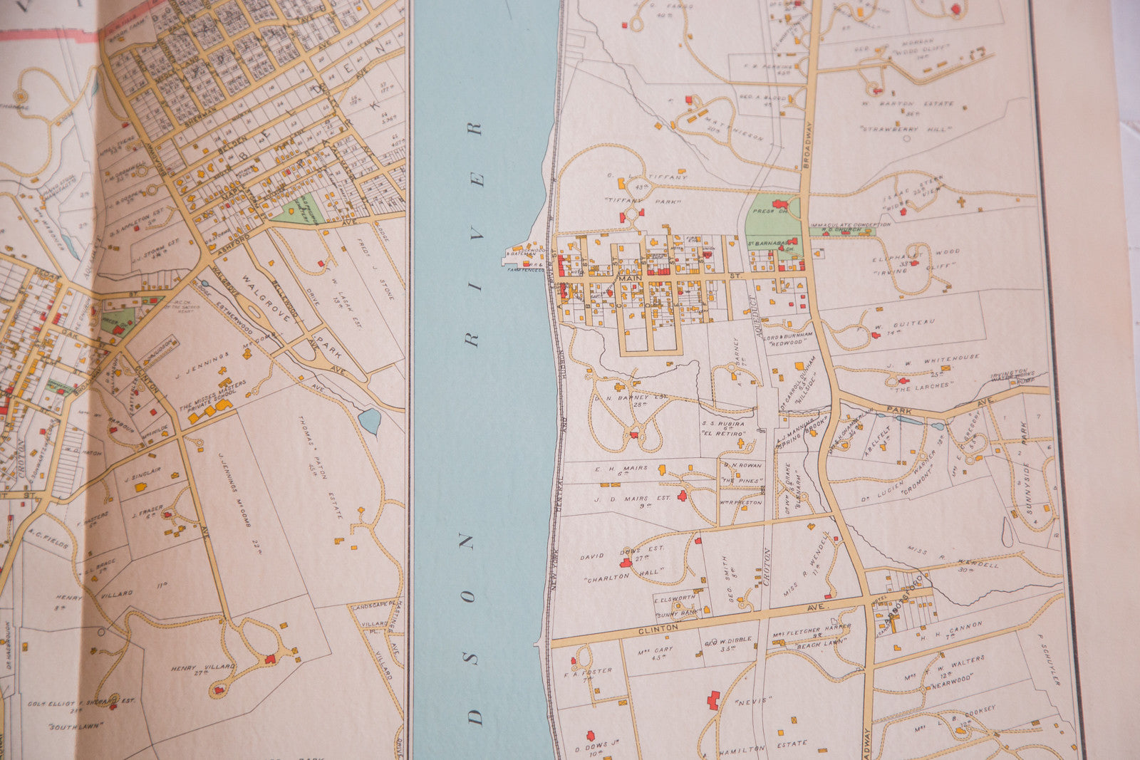Antique Hastings, Dobbs Ferry, & Irvington Map