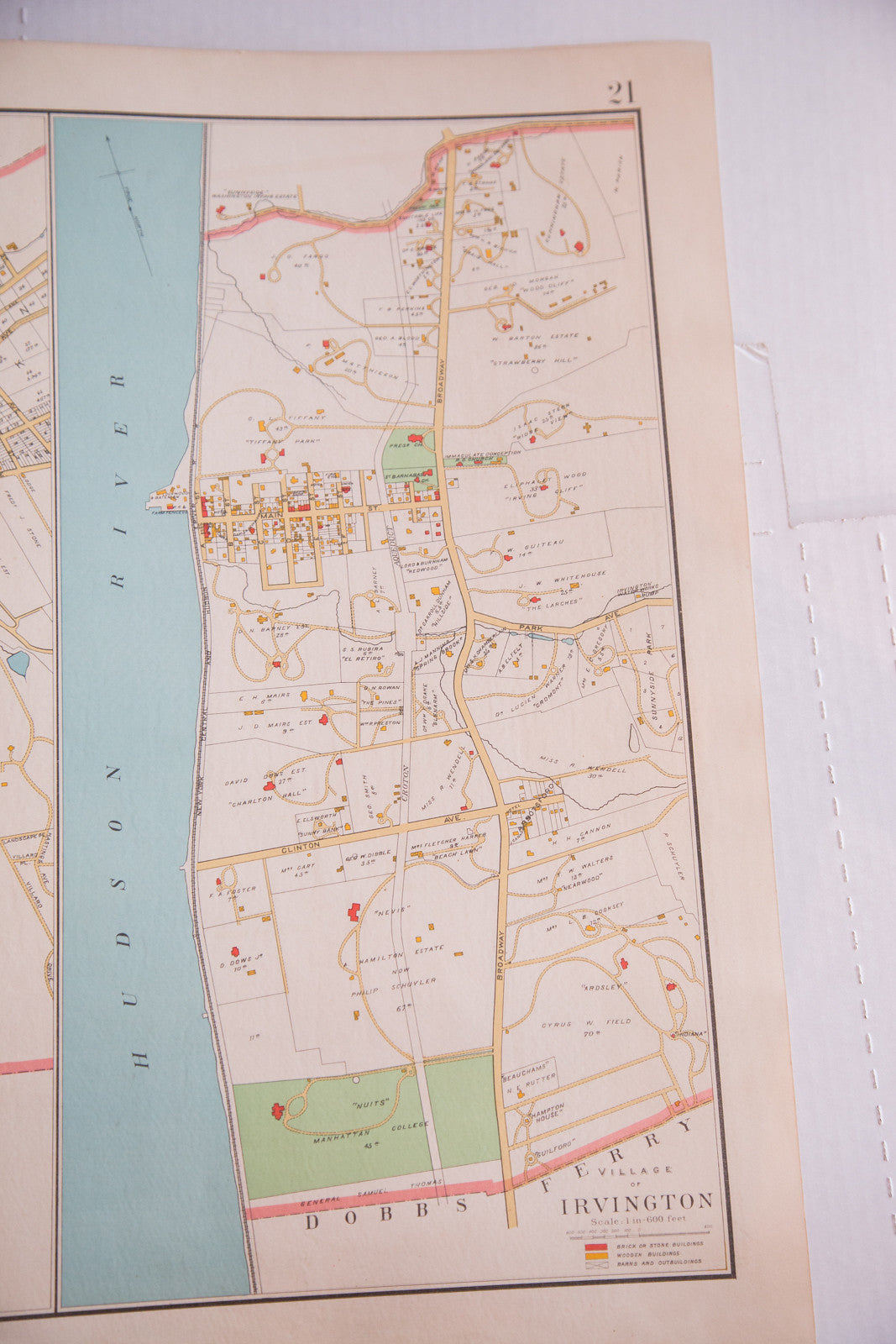Antique Hastings, Dobbs Ferry, & Irvington Map Item 3359